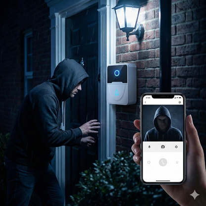 TIMBRE INALAMBRICO INTELIGENTE - Cámara y Voz