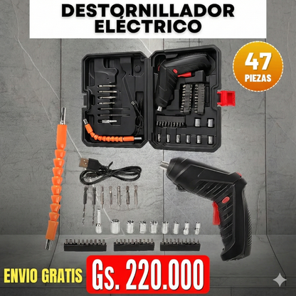 DESTORNILLADOR Y TALADRO ELÉCTRICO - TU KIT COMPLETO