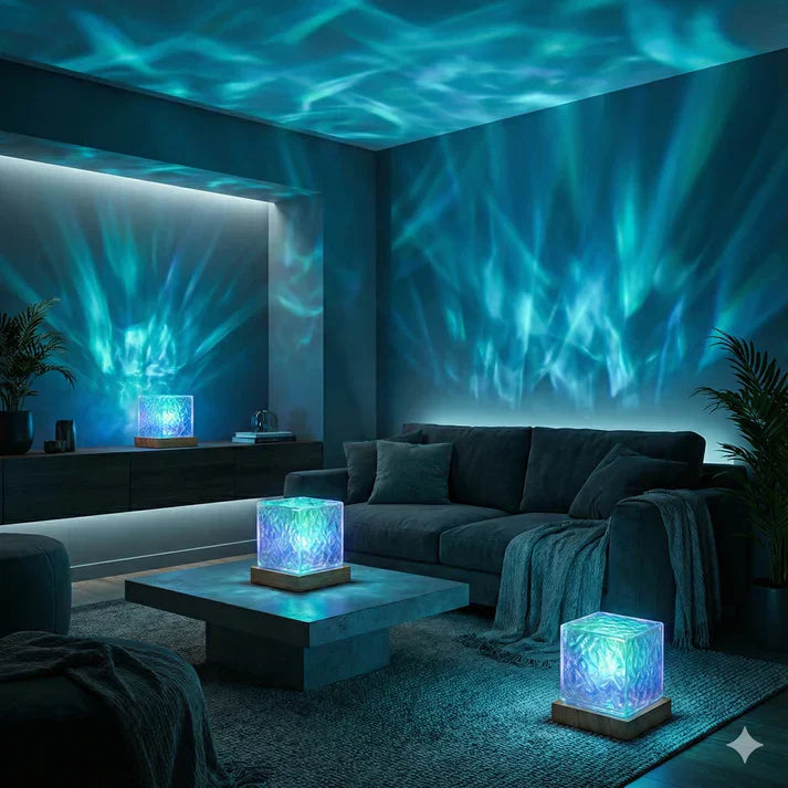 Lámpara decorativa de ondas oceánicas