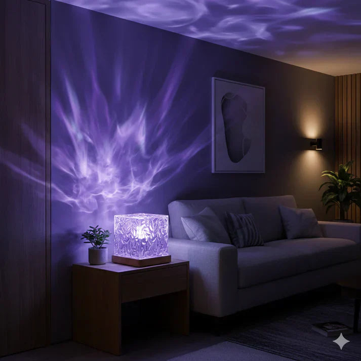 Lámpara decorativa de ondas oceánicas