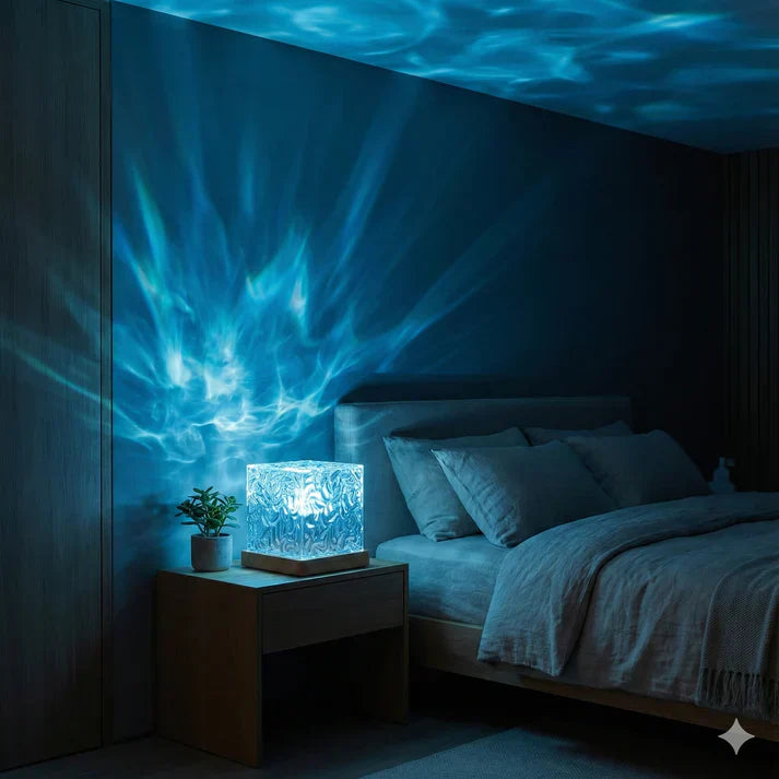 Lámpara decorativa de ondas oceánicas